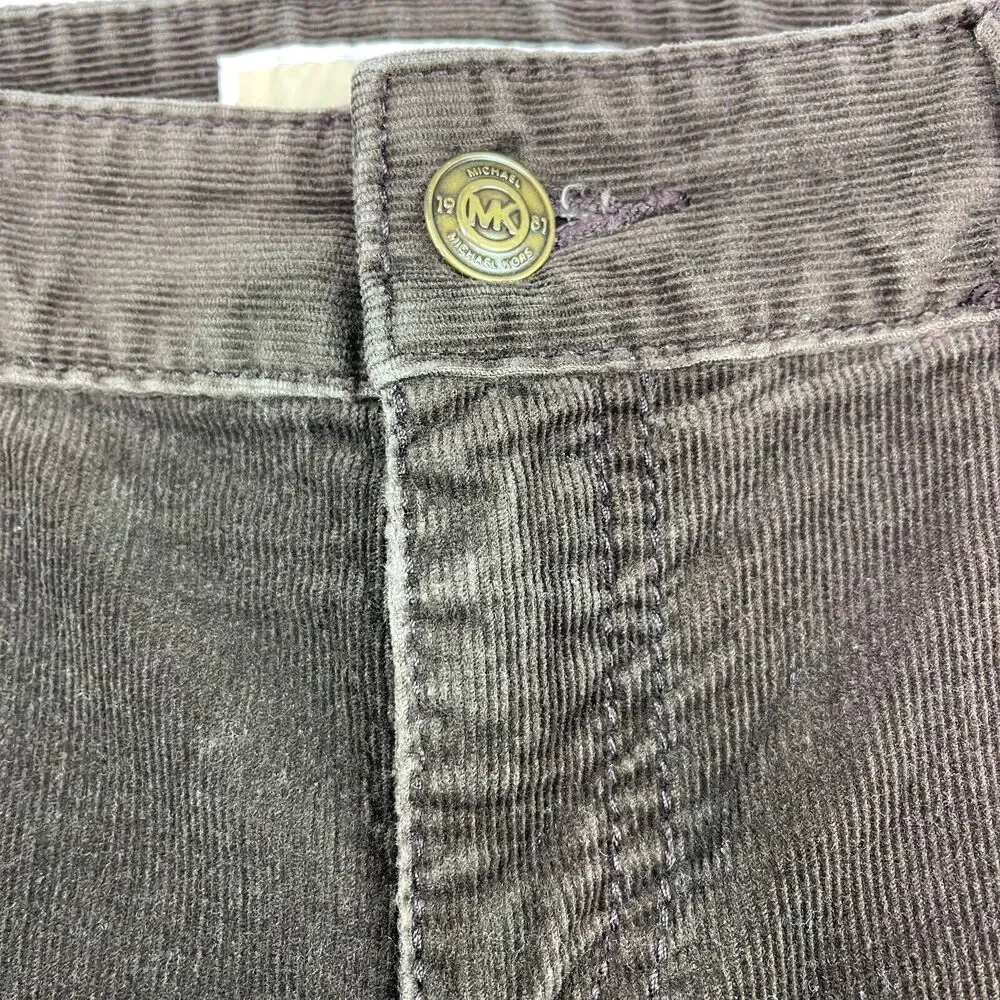 Michael Michael Kors Brown Corduroy Pants Straight Leg Women's Sz 4